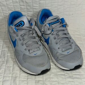 Nike Air Max 90 Kids Gray and Blue Nike Shoes 6.5Y